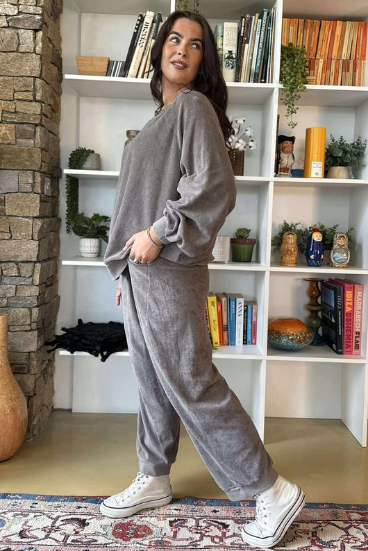 Terry B Classic Sweatshirt Mocha
